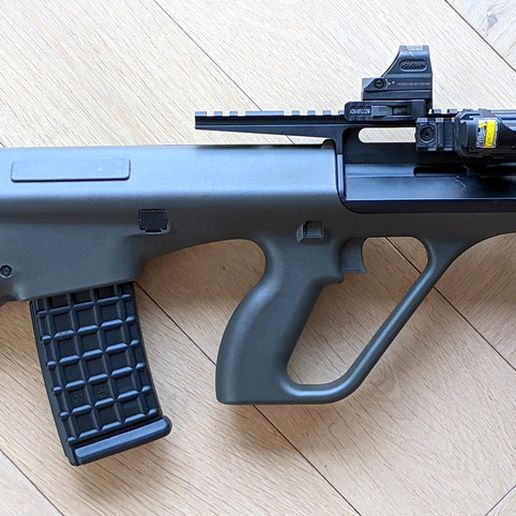 airsoft ghk aug a2 rail mounts 3D print model - Mito3D