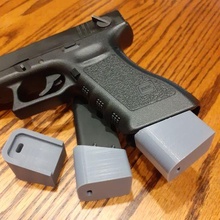 airsoft glock estendido placa base competitivo recarrega milsim tiroteio revista 3d print model - Mito3D
