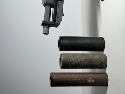airsoft glock soppressore 14mm ccw montare g17 g18 g18c base pistola barile serie 3d print model - Mito3D