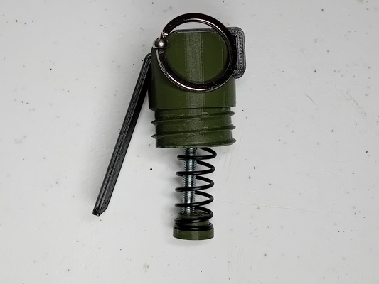 airsoft granada convencional cuchara alfiler espoleta meteorito impacto gorra pistola nerf paintball bomba mano flashbang apuntalar 3d print model - Mito3D