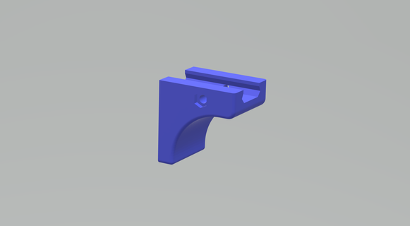 airsoft handstop pistola attaccamento presa 3d print model - Mito3D