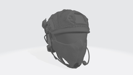 airsoft helmet military stl 3d print model - Mito3D