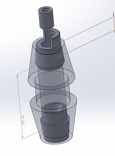 airsoft impacto Grenade durável partes branco 3d print model - Mito3D