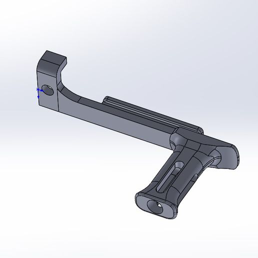 airsoft m249 charging handle 3D print model - Mito3D