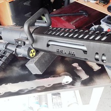 airsoft m132 sindone barel vari mitragliatrice pesante microgun flash hider 3d print model - Mito3D