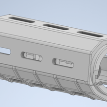 airsoft m4 hand guard custody mlock magpull pts mp15 ar15 3d print model - Mito3D