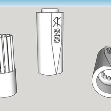 airsoft 40 milímetros granada de velocidade carregador ferramenta rápido moscart shell softair ferramentas 3d print model - Mito3D
