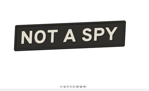 airsoft morale patch spy Fashion pew emblem 3d print model - Mito3D
