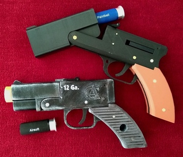 airsoft paintball break barrel pistola espingarda brinquedo shotty marcador 3d print model - Mito3D