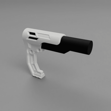 airsoft pdw stock - minimalist buffer tube 3d print model - Mito3D