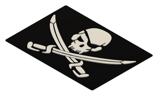 airsoft pirata marinha foca fragmento Indicativo moral 3d print model - Mito3D