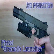 airsoft pistol grenade launcher various sport outdoors 3d print model - Mito3D