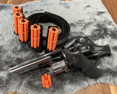 airsoft revolver legal power cartridge rigs 3d print model - Mito3D