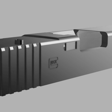 airsoft rmr tagliare diapositiva g17 gen 4 we tm glock pistola gbb giocattolo vista soppressore 3d print model - Mito3D
