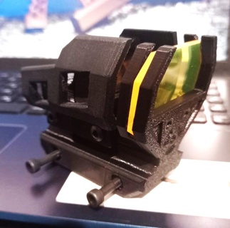 airsoft rmr sight riser integrated protector suitable picatinny 3d print model - Mito3D