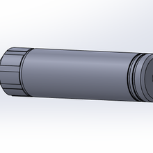 airsoft silencer 120mm d32 3d print model - Mito3D