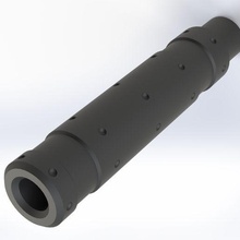 airsoft silencieux 1 14mm Jeu 3d print model - Mito3D