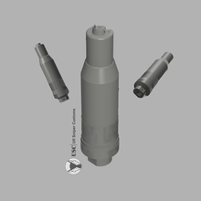 airsoft silencer lct ak gadget thread -14mm flash hider muzzle 3d print model - Mito3D