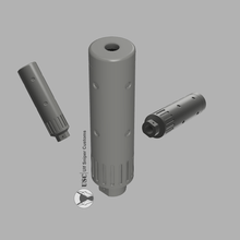 airsoft silencer molded gadget thread -14mm flash hider muzzle 3d print model - Mito3D