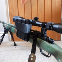 airsoft sniper magazine holder scope m24 vsr10 3d print model - Mito3D