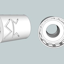 airsoft soda bottiglia flash hider adattatore gioco 14mm 28mm cap ccm in senso antiorario la pistola softair soppressore costruzione di giocattoli 3d print model - Mito3D