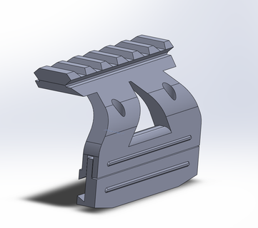 airsoft svd dragunov scope mount Game 3d print model - Mito3D