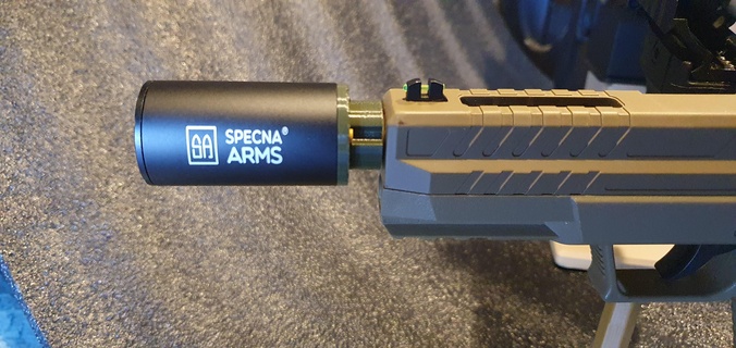 airsoft tracer specna arms mtu mini conversion kit 14mm ccw + silencer softair firehawk aeg saeg aep 3d print model - Mito3D
