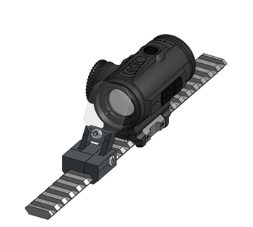 airsoft universal ajustable óptico proteger experimental juguete artilugio cubierta carcasa funda 3d print model - Mito3D