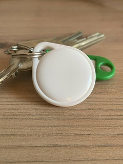 airtag keyring apple key ring minimalist fast easy practice daily location lost object 3d print model - Mito3D