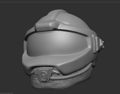 lobo aéreo capacete 3d print model - Mito3D