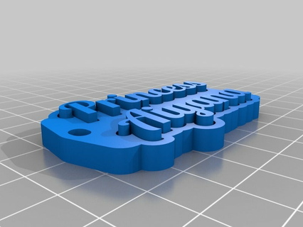definieren angepasst Schlüsselanhänger 3d print model - Mito3D