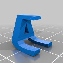 aj customized letter sculpture sculptures 3d print model - Mito3D