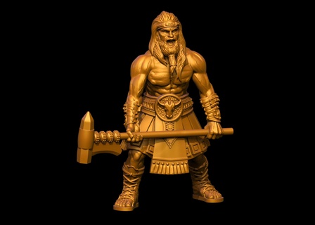 ajax troy - kings & heroes fantasy fighter greece greek hero man rpg wargames warrior achilles spartan trojan war dnd pathfinder frostgrave hoplite 3d print model - Mito3D