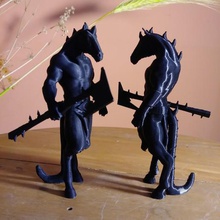 ajedrez médiéval - caballo demonio jeu les démons médiévale piezas 3d print model - Mito3D