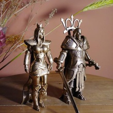 xadrez medieval - rey humano jogo demônios piezas de 3d print model - Mito3D
