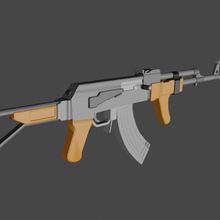 ak-47 game gun 3d print model - Mito3D