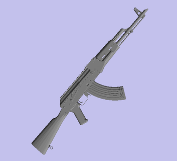 ak 47 Kalashnikov réplica juguete pistola 3d print model - Mito3D