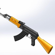 ak47 oyun silah 3d print model - Mito3D