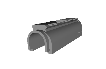 ak47 picatinny cover gas tube rail mlok hanguard ak 3D print model - Mito3D