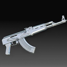 ak - 47 gadget weapons toy art hugh poly printable model 3d print model - Mito3D