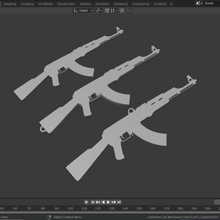ak 47 keychain weapons gun csgo counter strike 3d print model - Mito3D