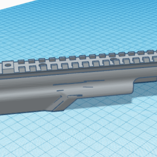 ak dust cover picatinny rail 3D print model - Mito3D