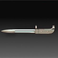 ak knife tool weapons dager sword high-poly printable-model 3d print model - Mito3D