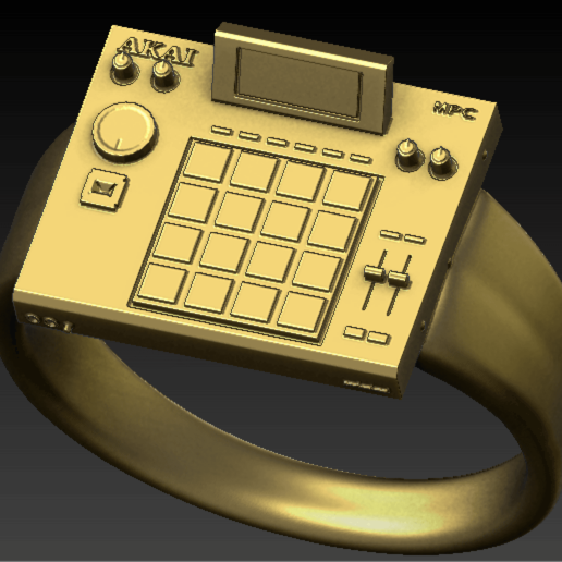 Akai mpc anel 3D print model - Mito3D