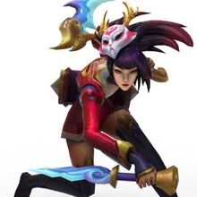 akali blood moon - league legends game action figure champion statue online toy lol skin 3d print model - Mito3D