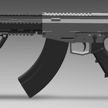 voluntad rifle 3d print model - Mito3D