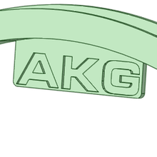 akg auriculares soporte montaje 3d print model - Mito3D