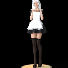 akiko cameriera vari figura sexy anime 3d print model - Mito3D