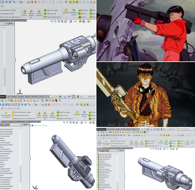 Akira Kaneda bazooka cosplay 3D print model - Mito3D