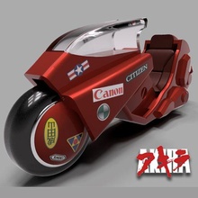 Akira motocicleta juego anime jugar moto futuro 3d print model - Mito3D